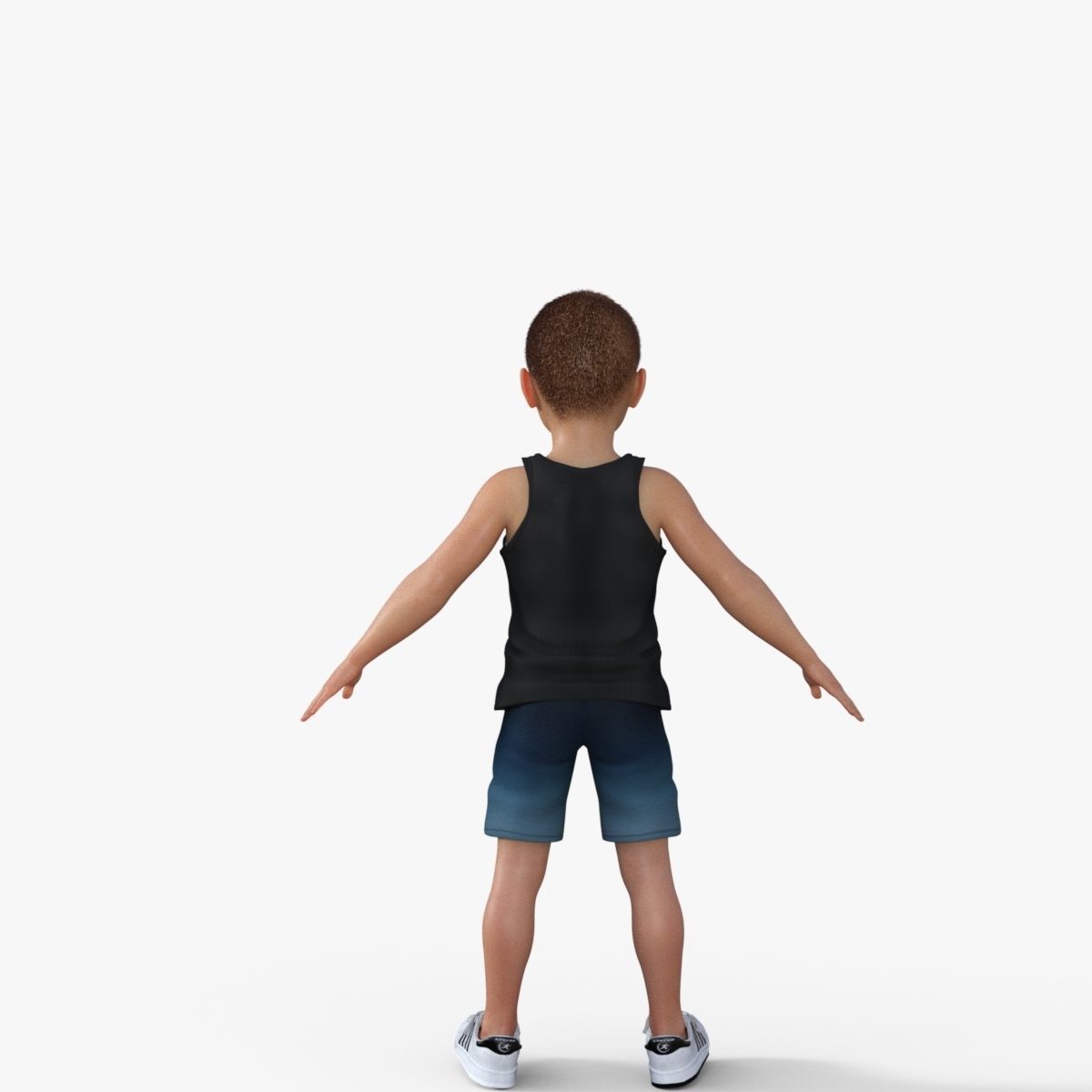 Sporty Kid 3D model_5