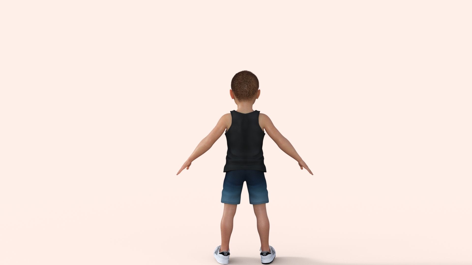 Sporty Kid 3D model_25