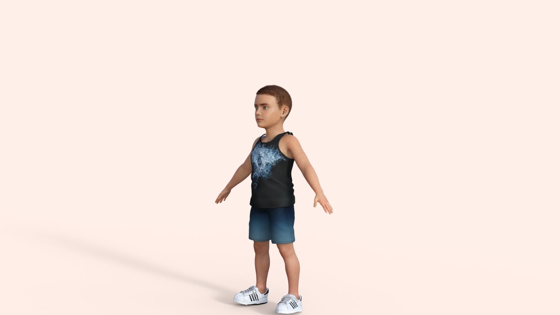 Sporty Kid 3D model_34