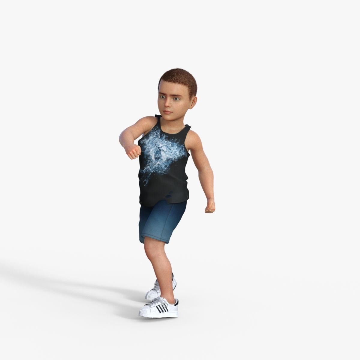 Sporty Kid 3D model_22