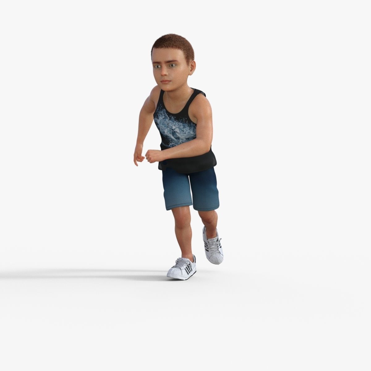 Sporty Kid 3D model_20