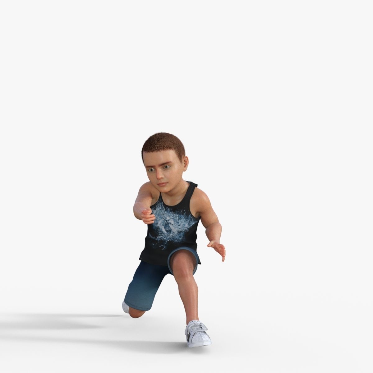 Sporty Kid 3D model_13
