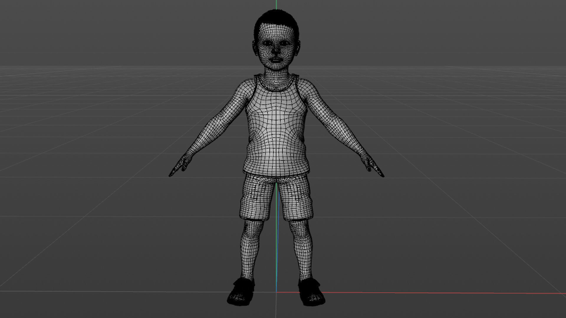 Sporty Kid 3D model_32