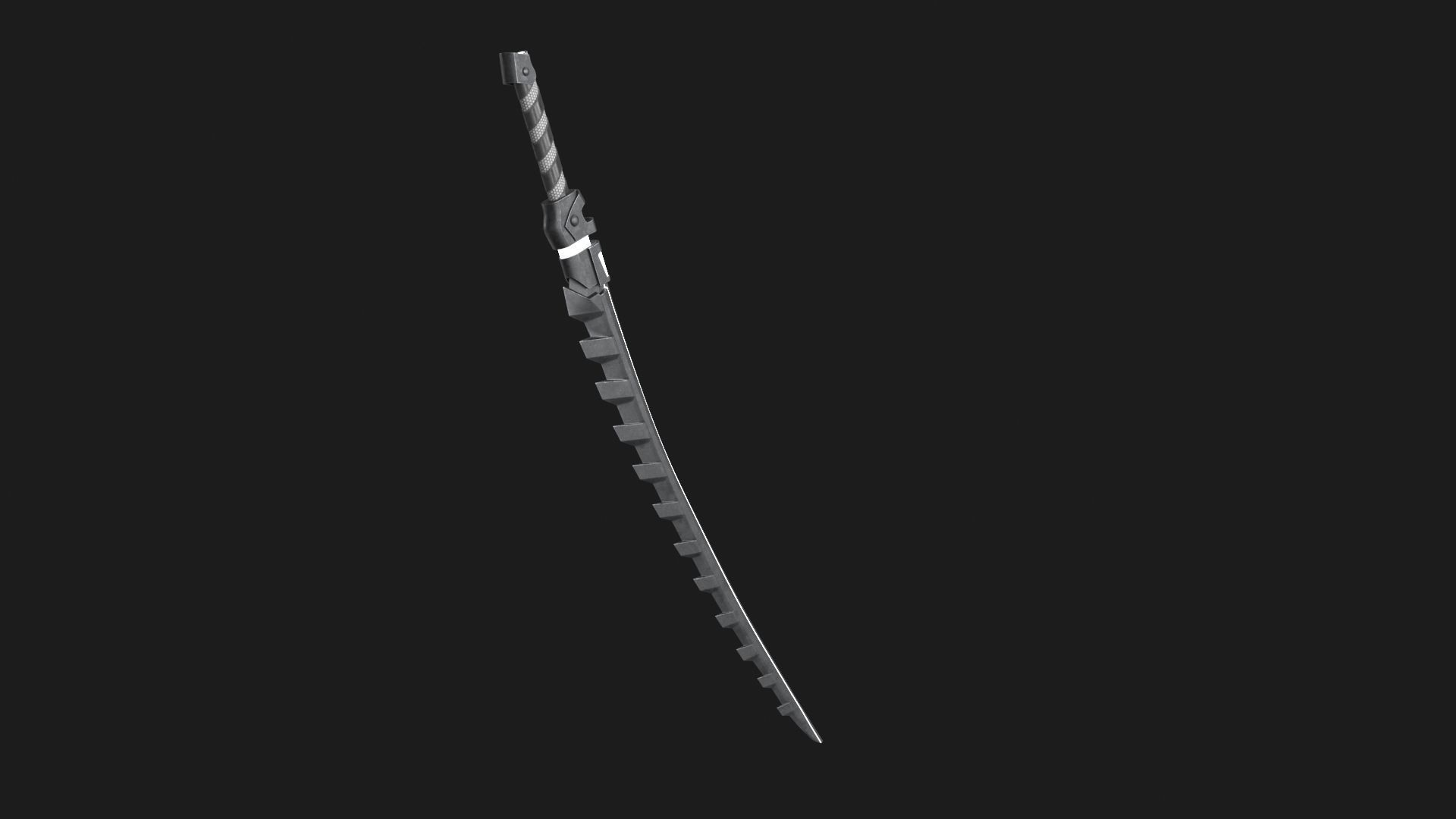 Fantasy Sci-Fi Sword Low-poly 3D model_13
