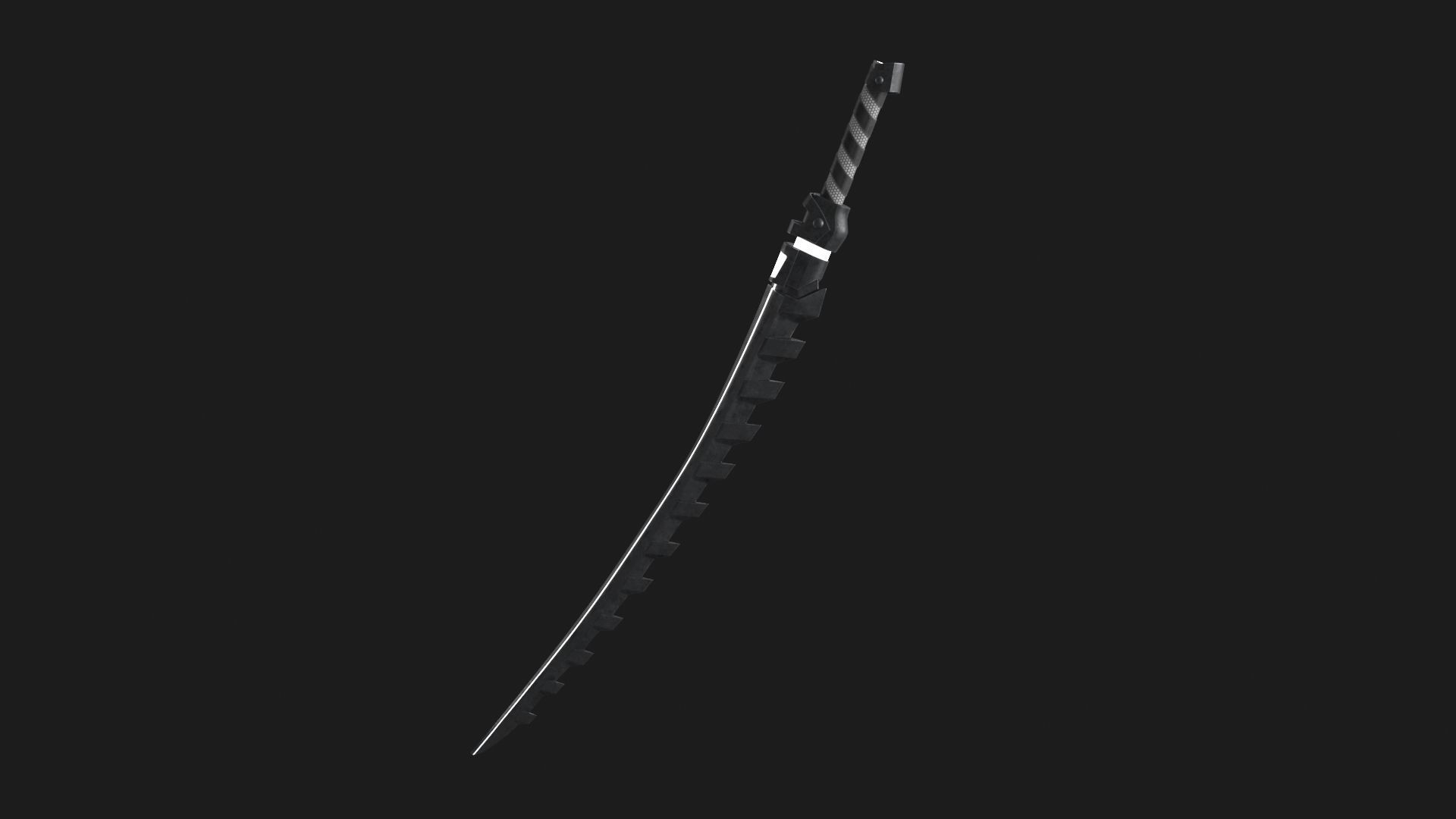Fantasy Sci-Fi Sword Low-poly 3D model_15