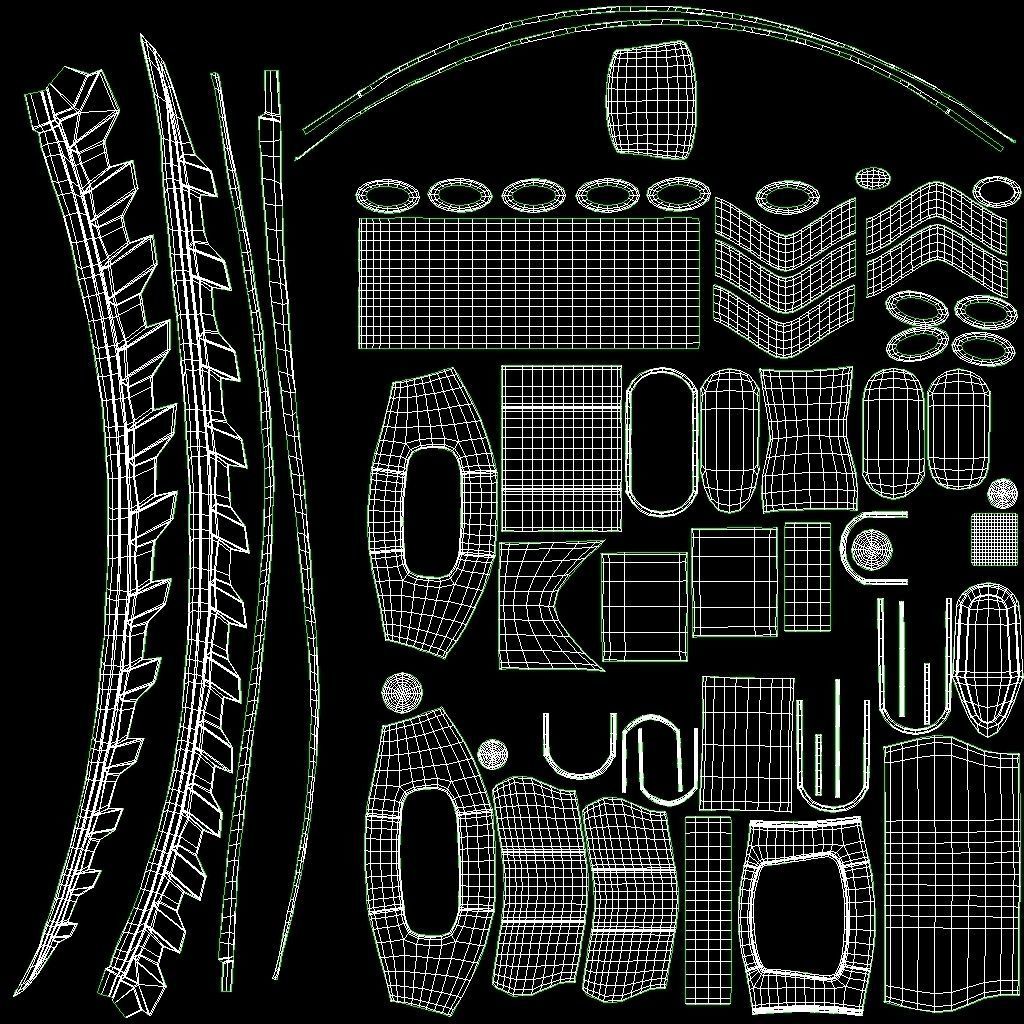 Fantasy Sci-Fi Sword Low-poly 3D model_19