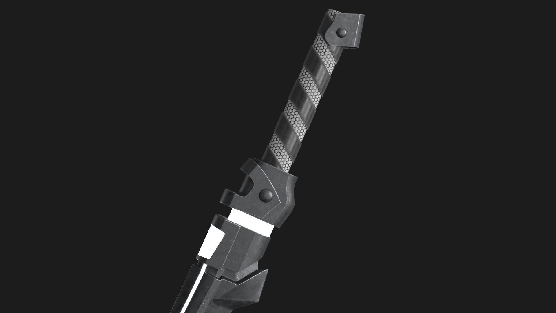 Fantasy Sci-Fi Sword Low-poly 3D model_4