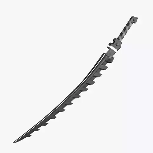 Fantasy Sci-Fi Sword Low-poly 3D model