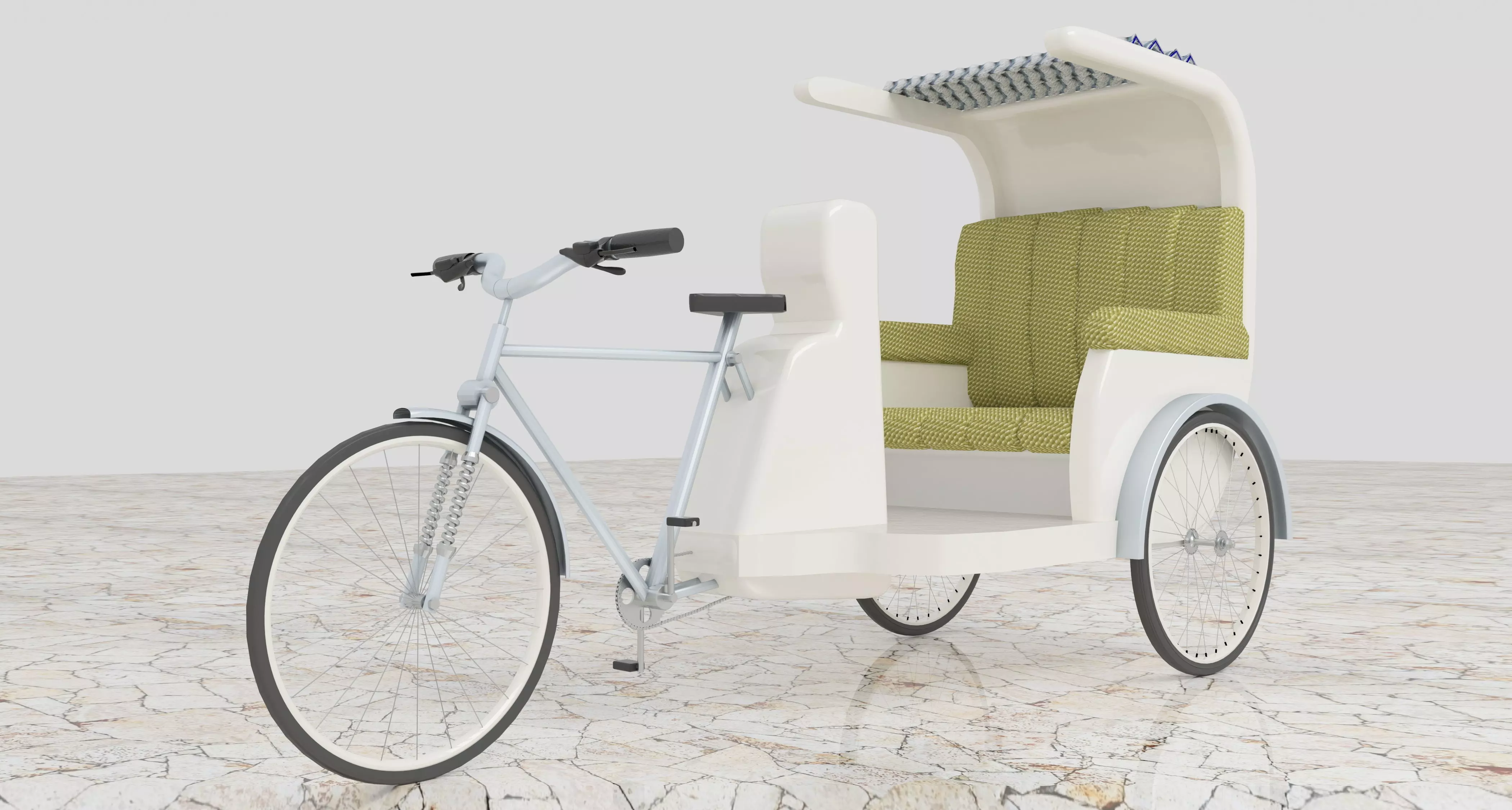 Bike Rickshaw 5 3D model
