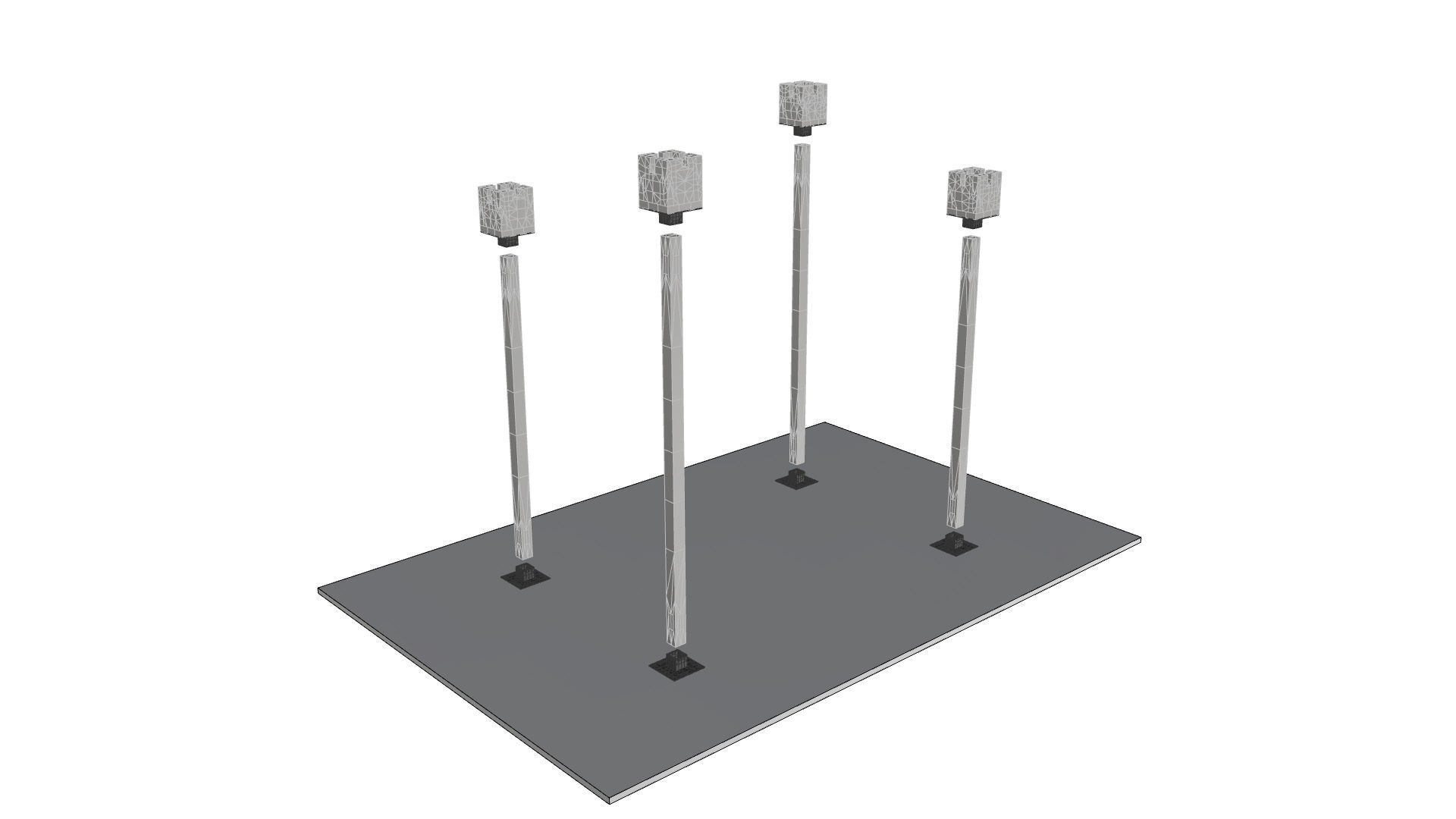 Wavy Parametric Pergola 01 3D model_42