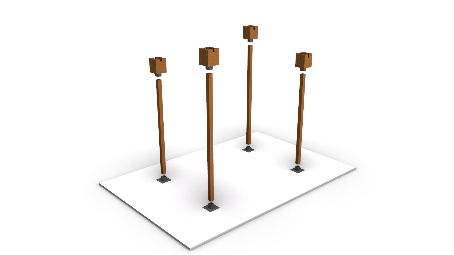 Wavy Parametric Pergola 01 3D model_17