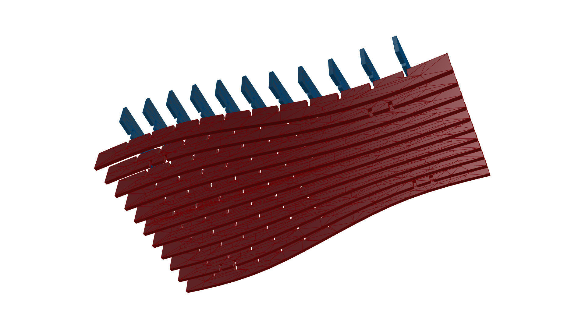 Wavy Parametric Pergola 01 3D model_51