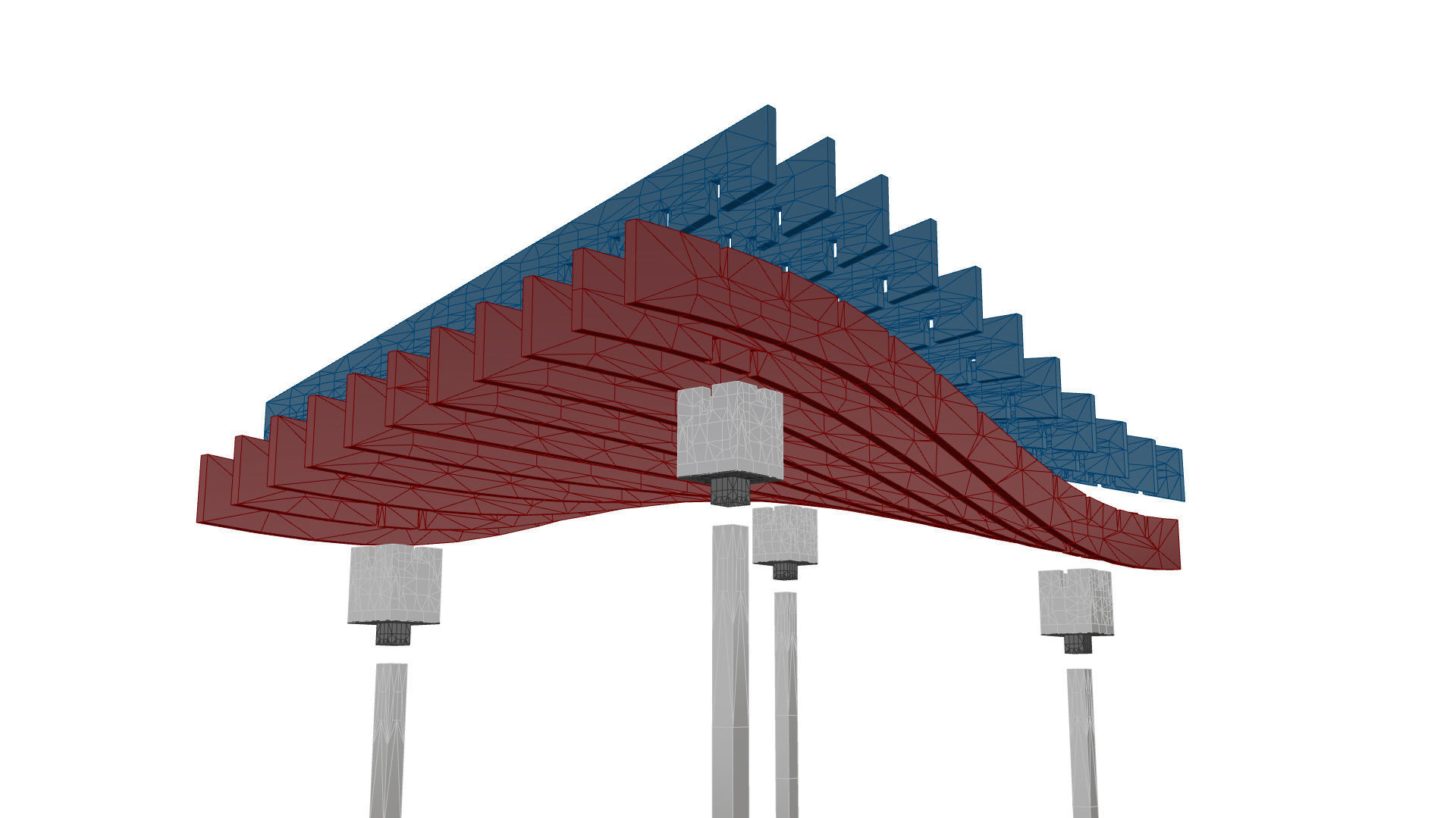 Wavy Parametric Pergola 01 3D model_37