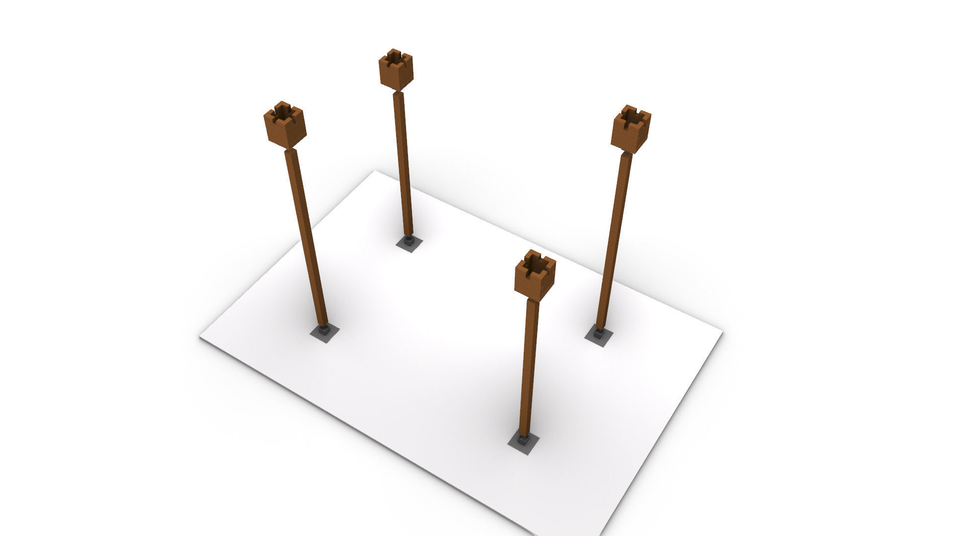 Wavy Parametric Pergola 01 3D model_18