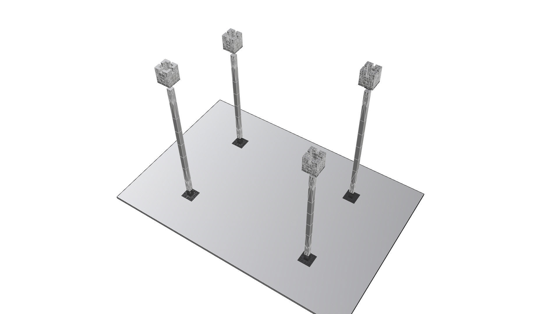 Wavy Parametric Pergola 01 3D model_43