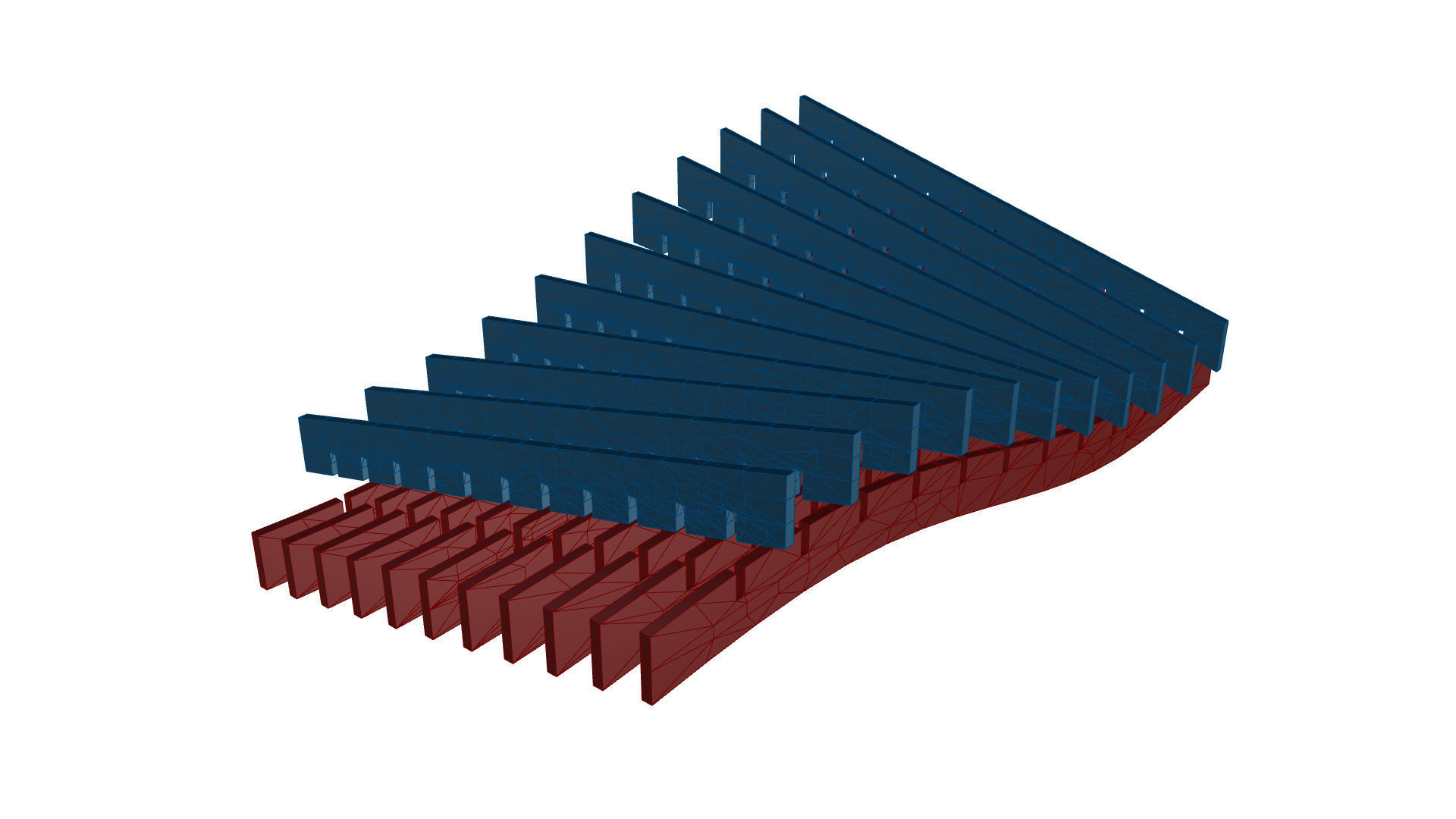 Wavy Parametric Pergola 01 3D model_48