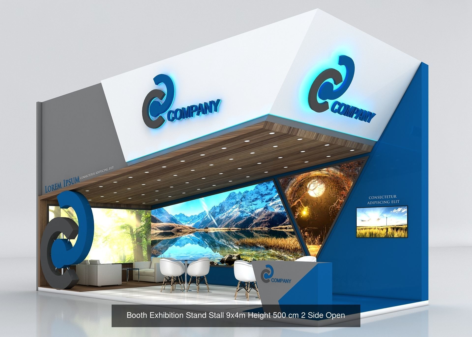 51 Exhibition Stand Stall Booth 50 3D model 3D Model Collection _64