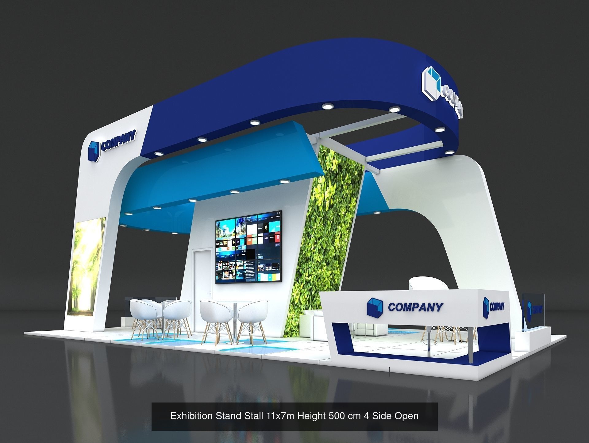 51 Exhibition Stand Stall Booth 50 3D model 3D Model Collection _43