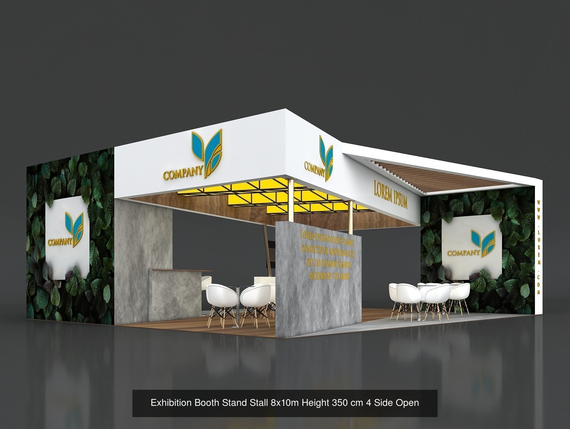 51 Exhibition Stand Stall Booth 50 3D model 3D Model Collection _14