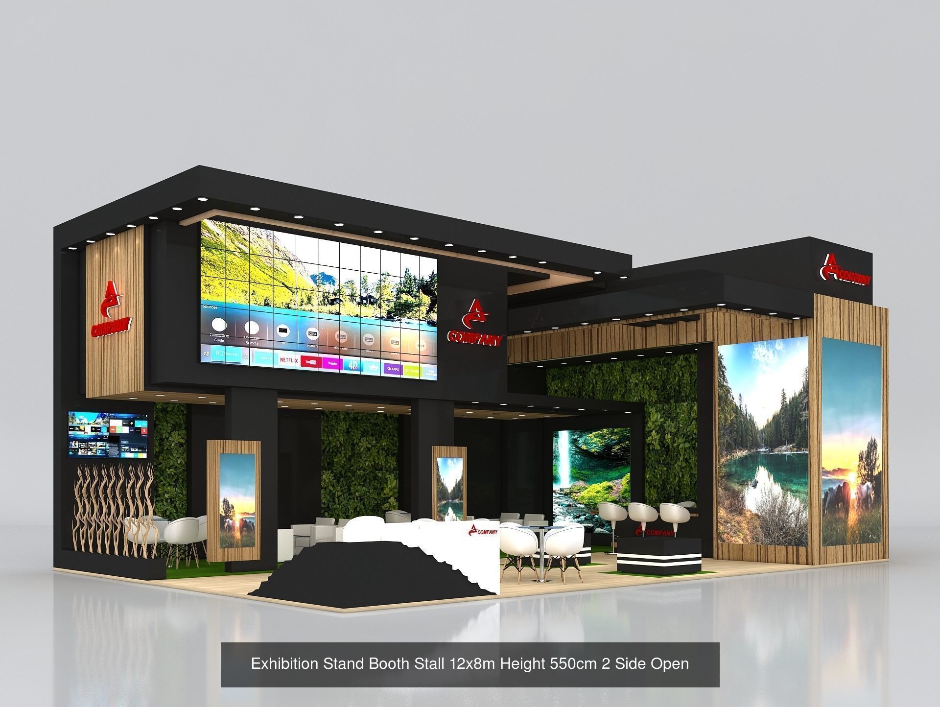 51 Exhibition Stand Stall Booth 50 3D model 3D Model Collection _50