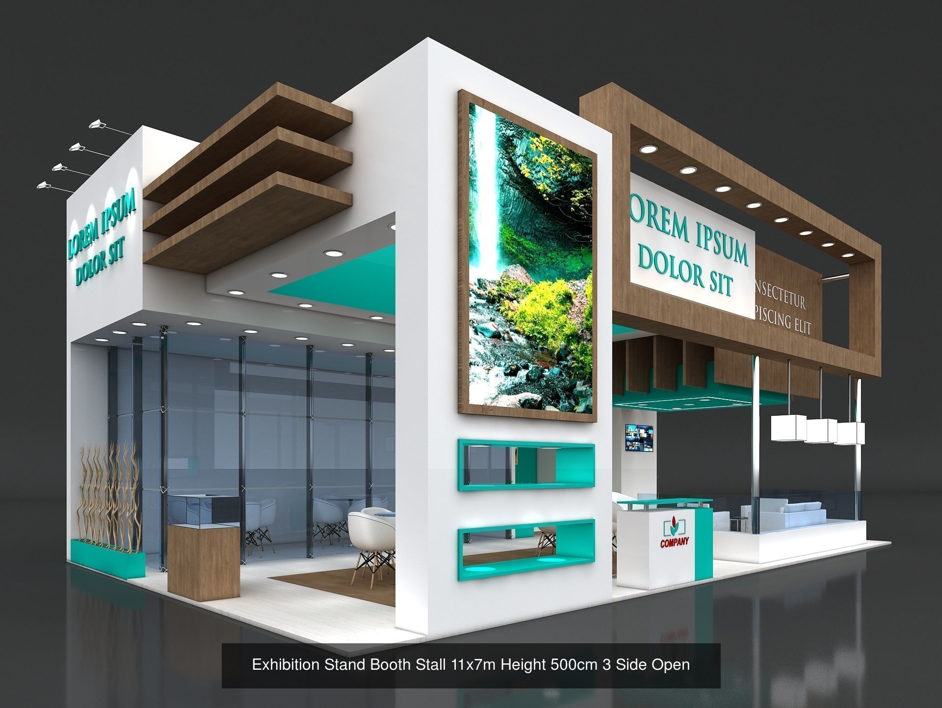 51 Exhibition Stand Stall Booth 50 3D model 3D Model Collection _57