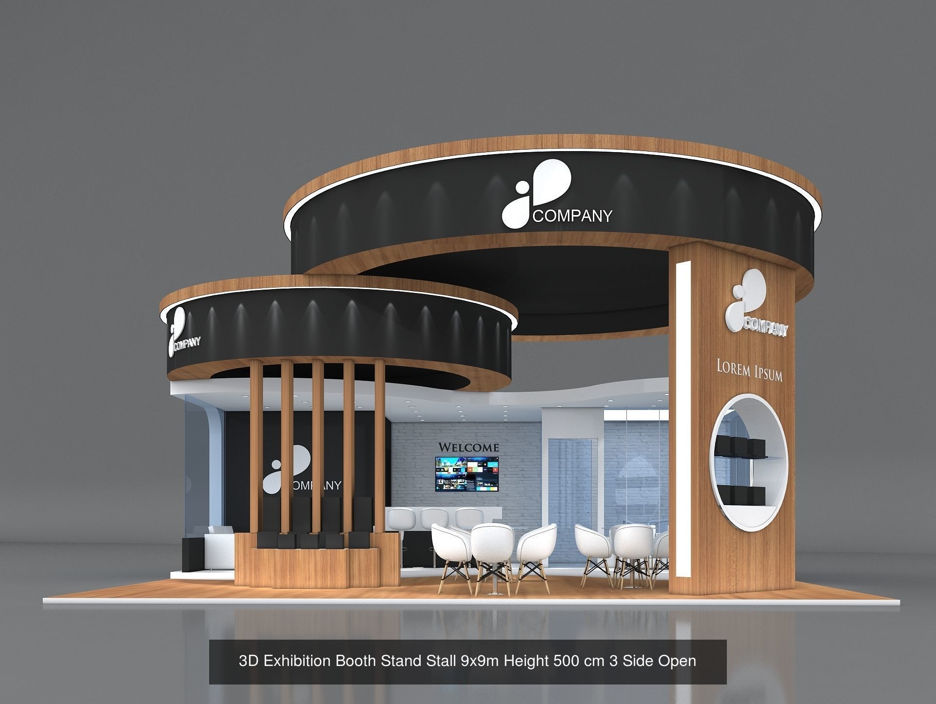 51 Exhibition Stand Stall Booth 50 3D model 3D Model Collection _21