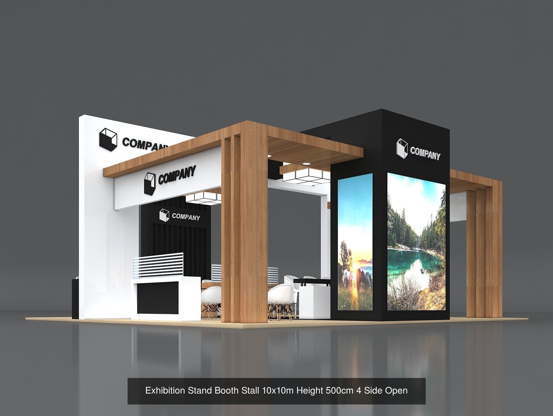 51 Exhibition Stand Stall Booth 50 3D model 3D Model Collection _25