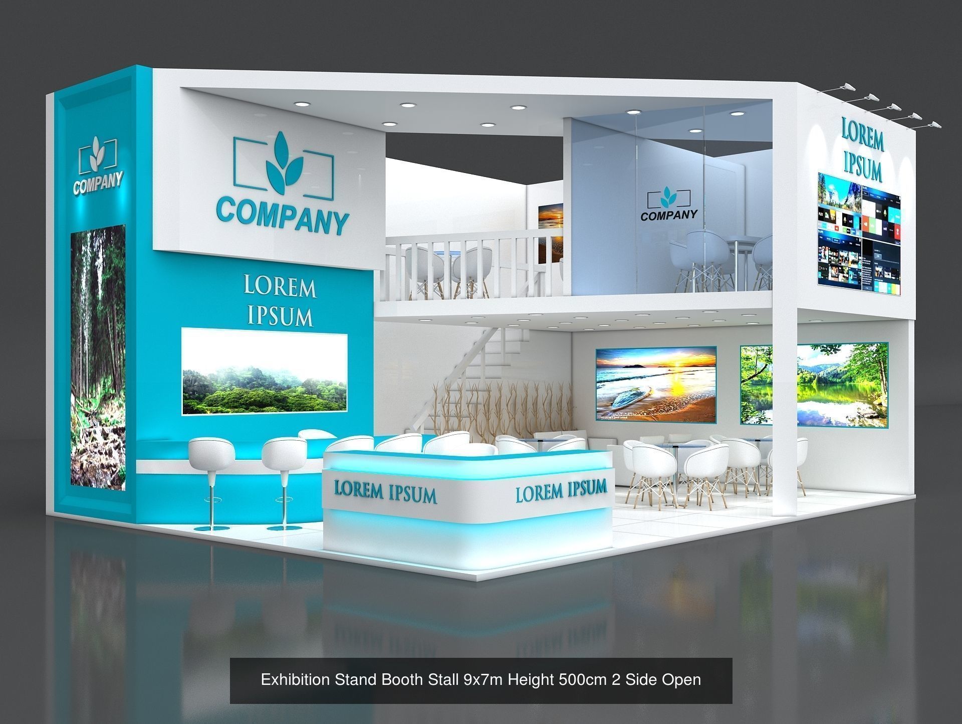 51 Exhibition Stand Stall Booth 50 3D model 3D Model Collection _60