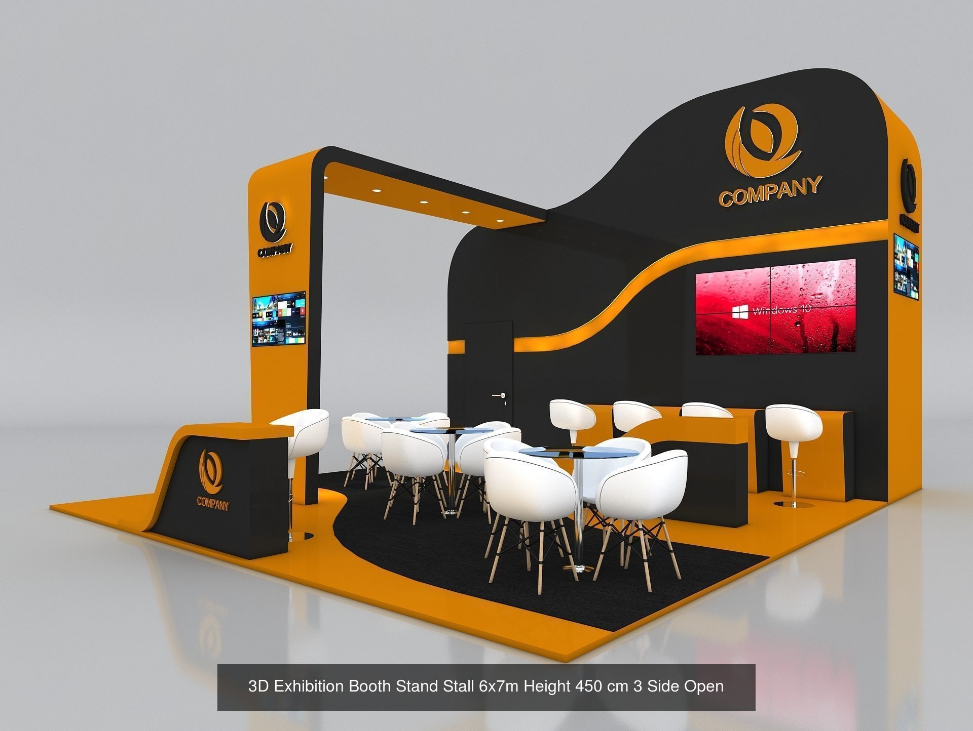 51 Exhibition Stand Stall Booth 50 3D model 3D Model Collection _20