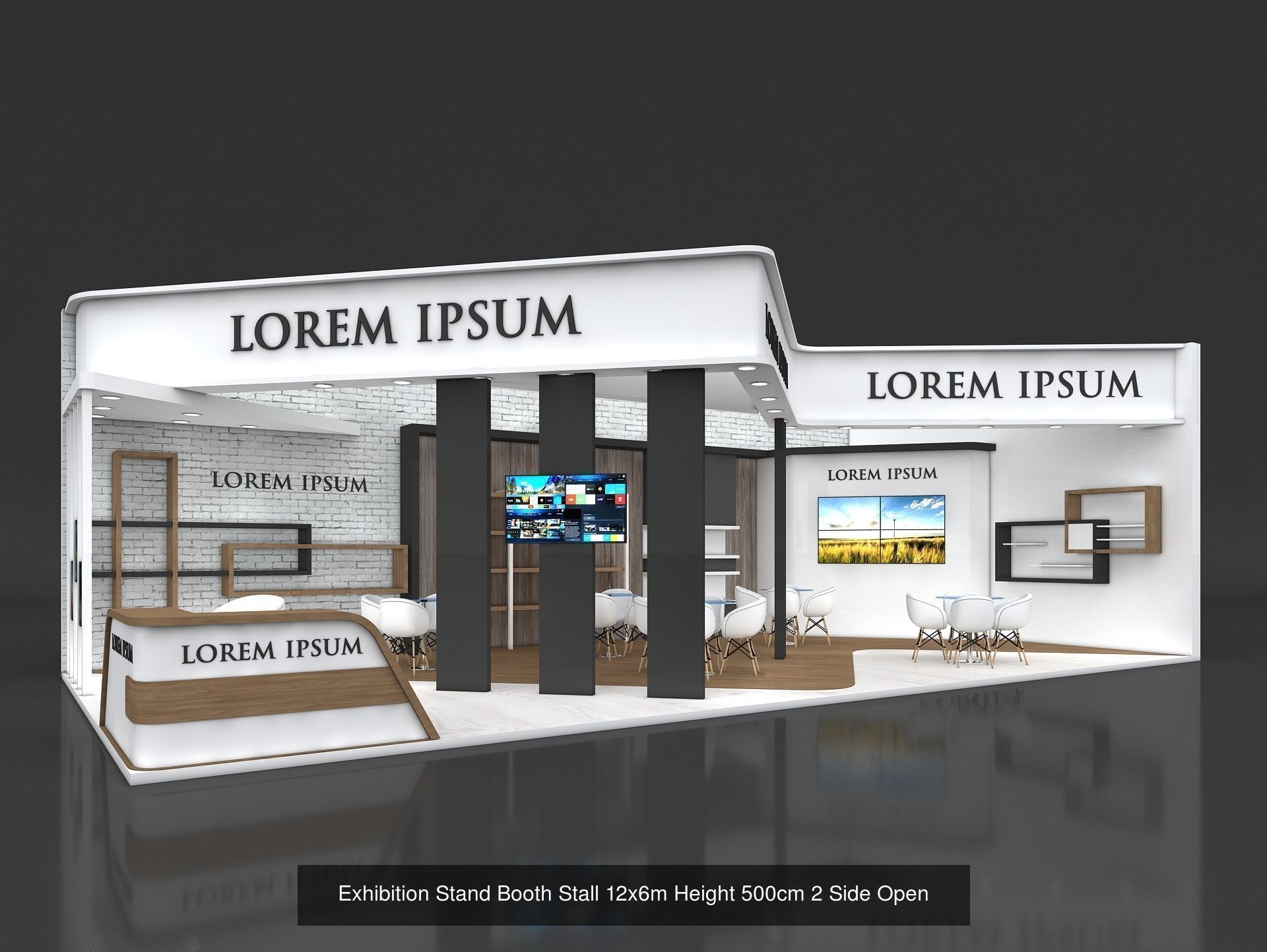 51 Exhibition Stand Stall Booth 50 3D model 3D Model Collection _55