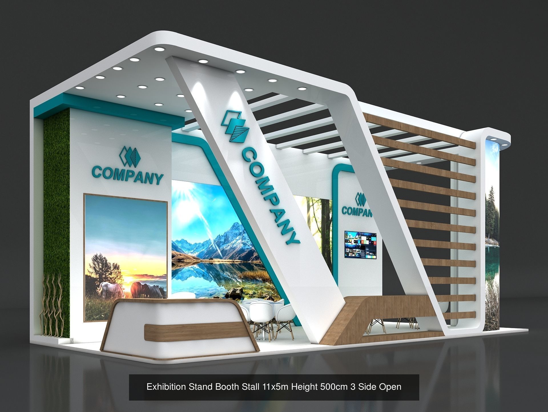 51 Exhibition Stand Stall Booth 50 3D model 3D Model Collection _53