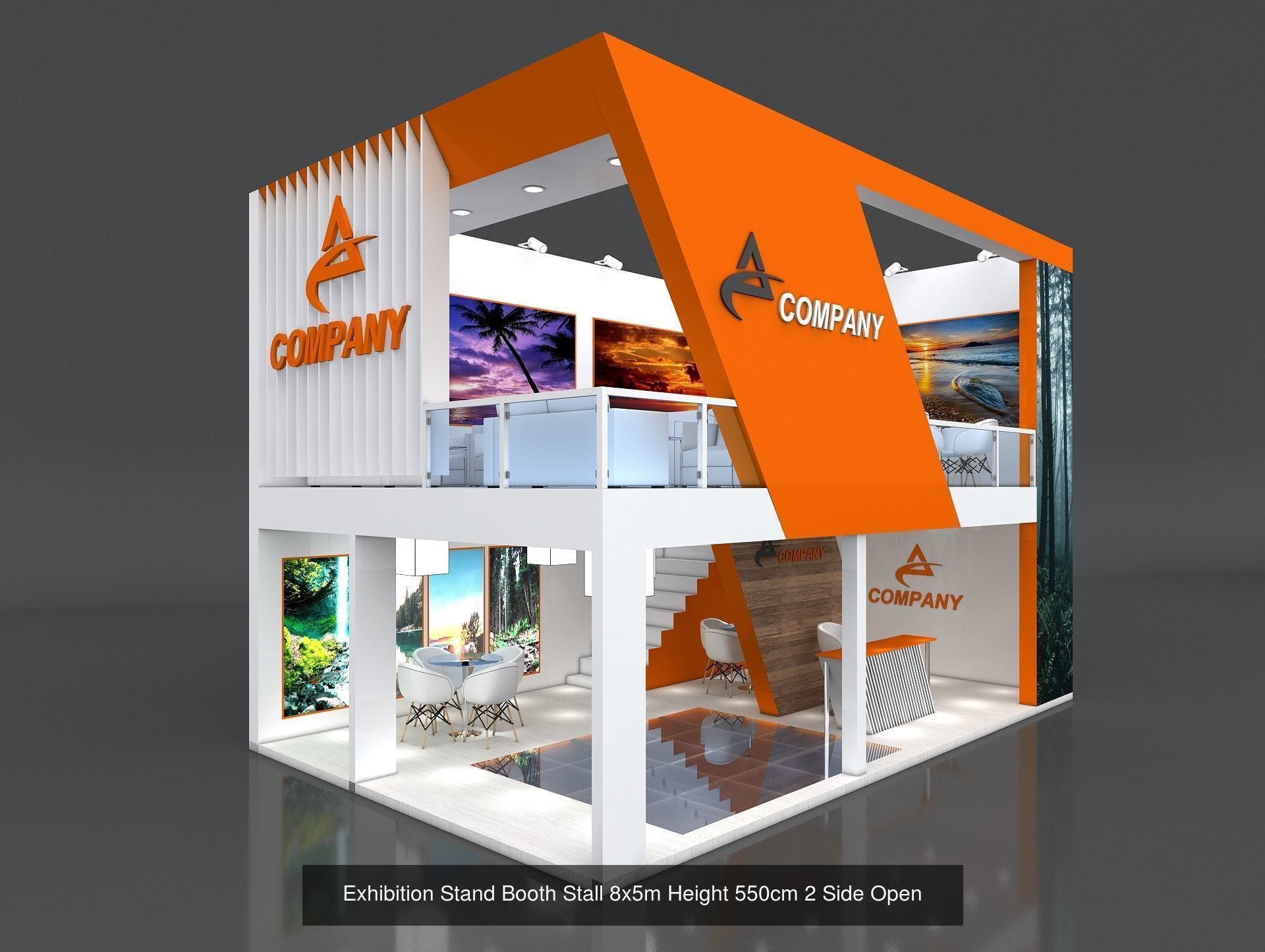 51 Exhibition Stand Stall Booth 50 3D model 3D Model Collection _58