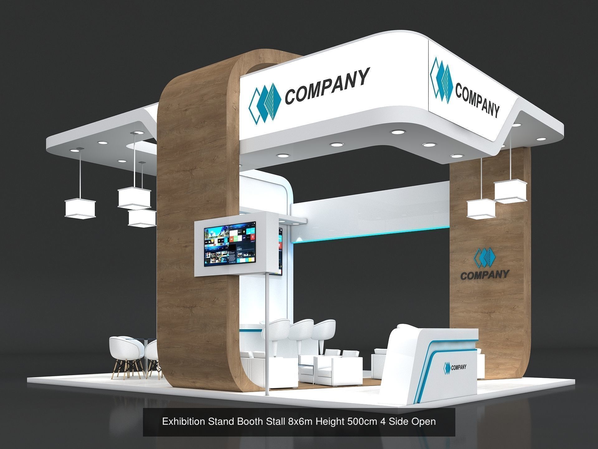 51 Exhibition Stand Stall Booth 50 3D model 3D Model Collection _24