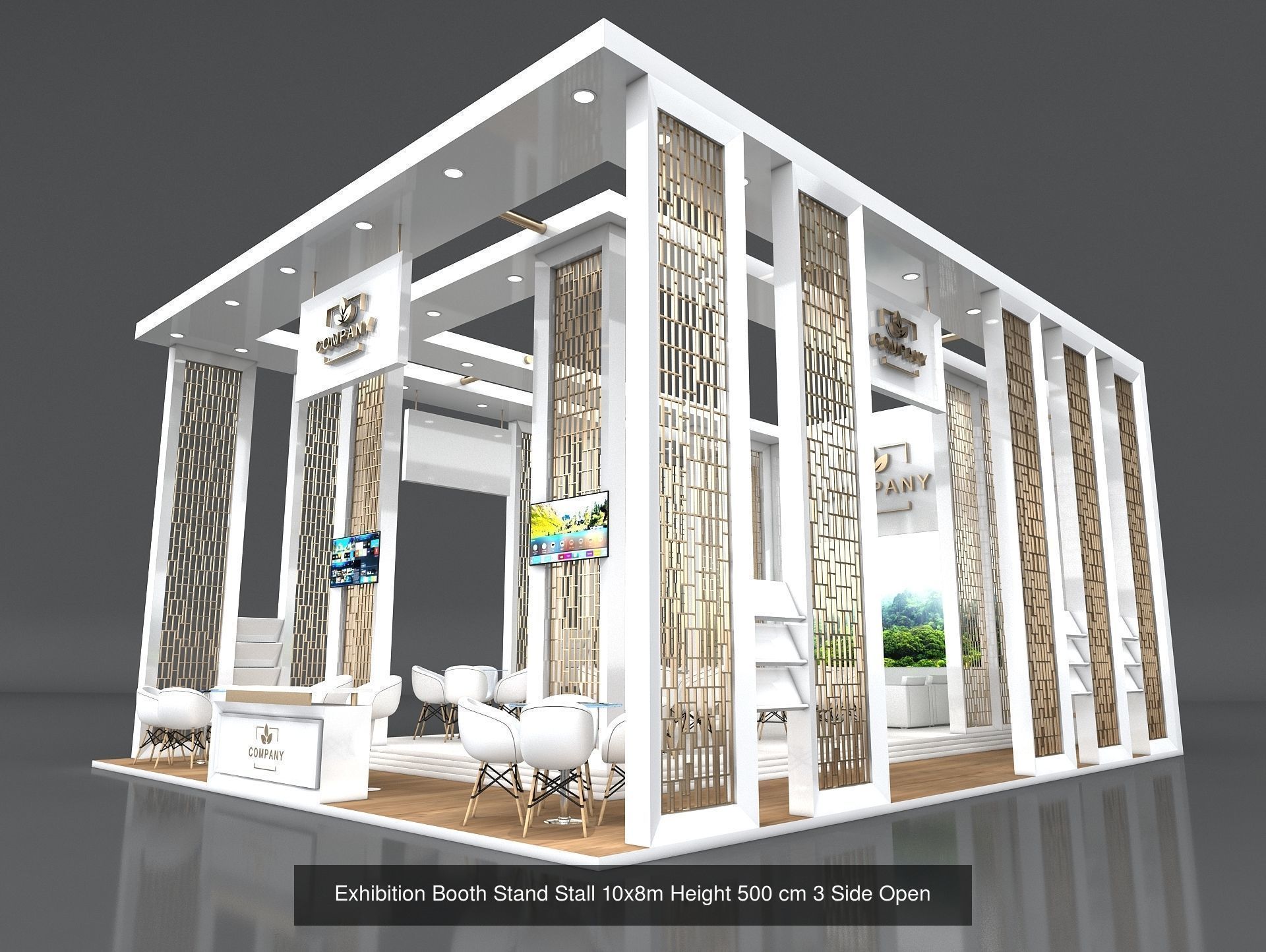 51 Exhibition Stand Stall Booth 50 3D model 3D Model Collection _19