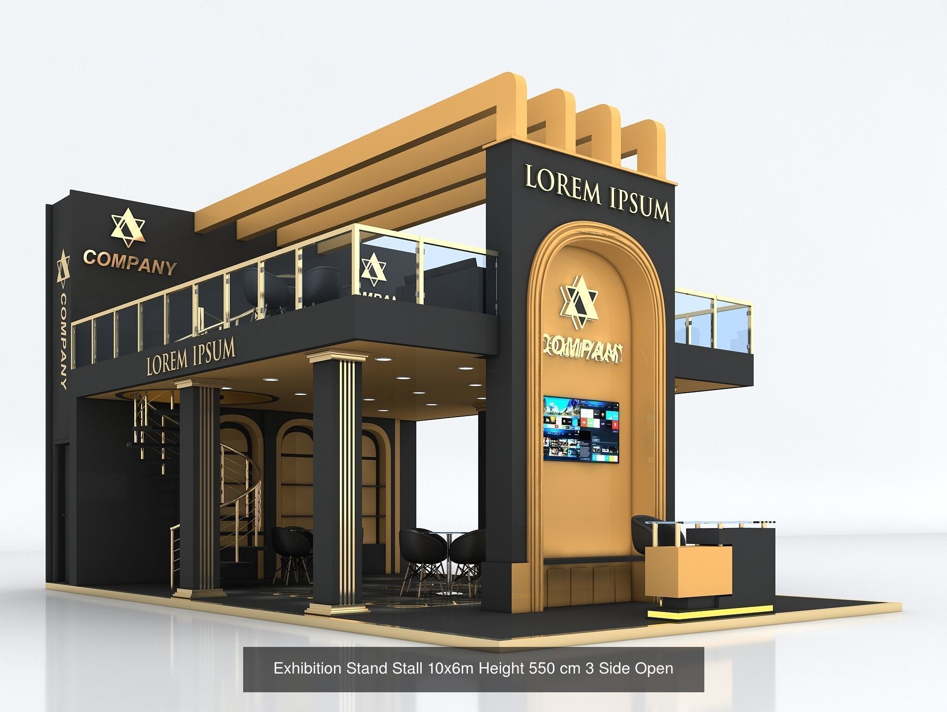 51 Exhibition Stand Stall Booth 50 3D model 3D Model Collection _41