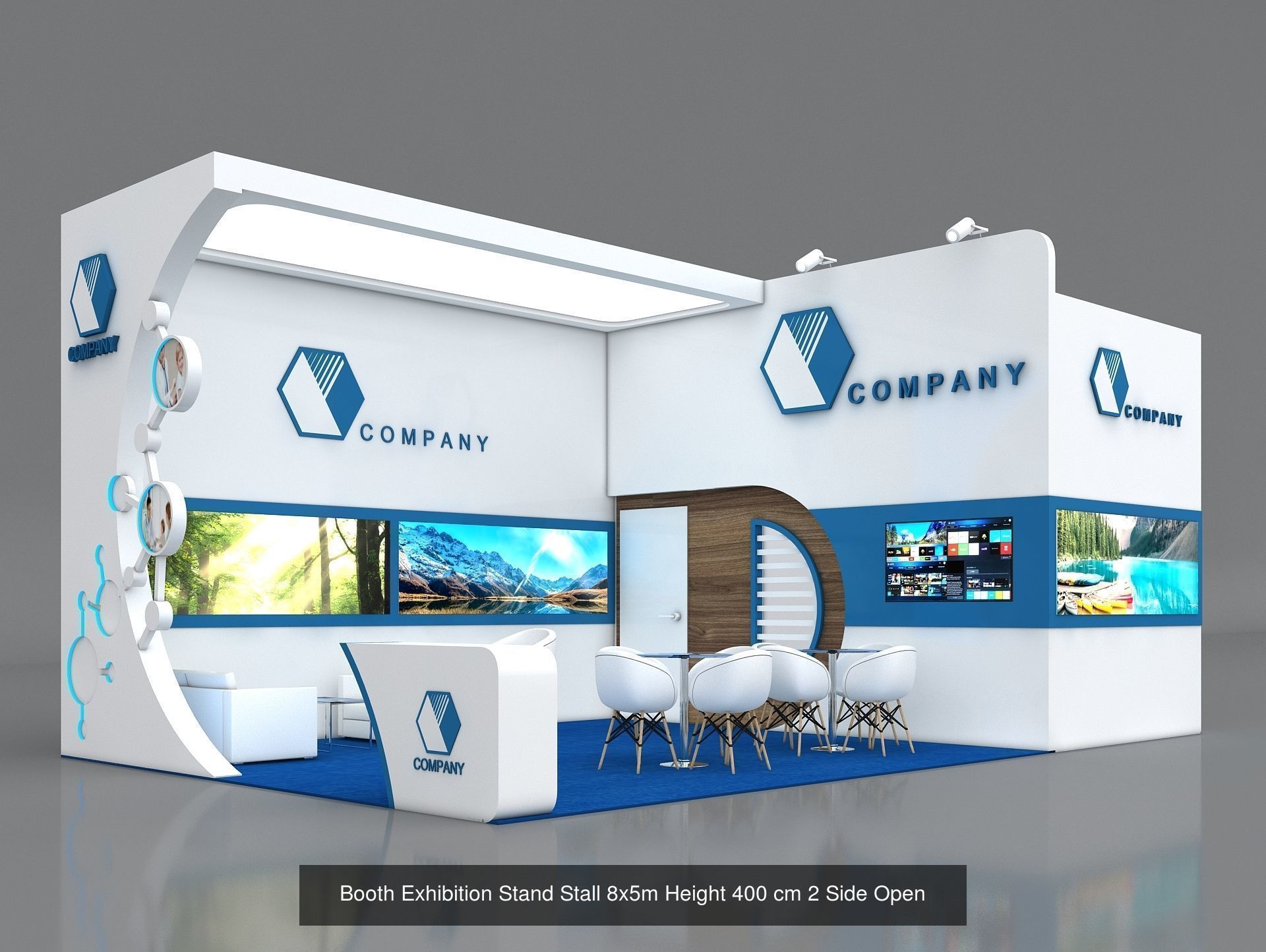 51 Exhibition Stand Stall Booth 50 3D model 3D Model Collection _56