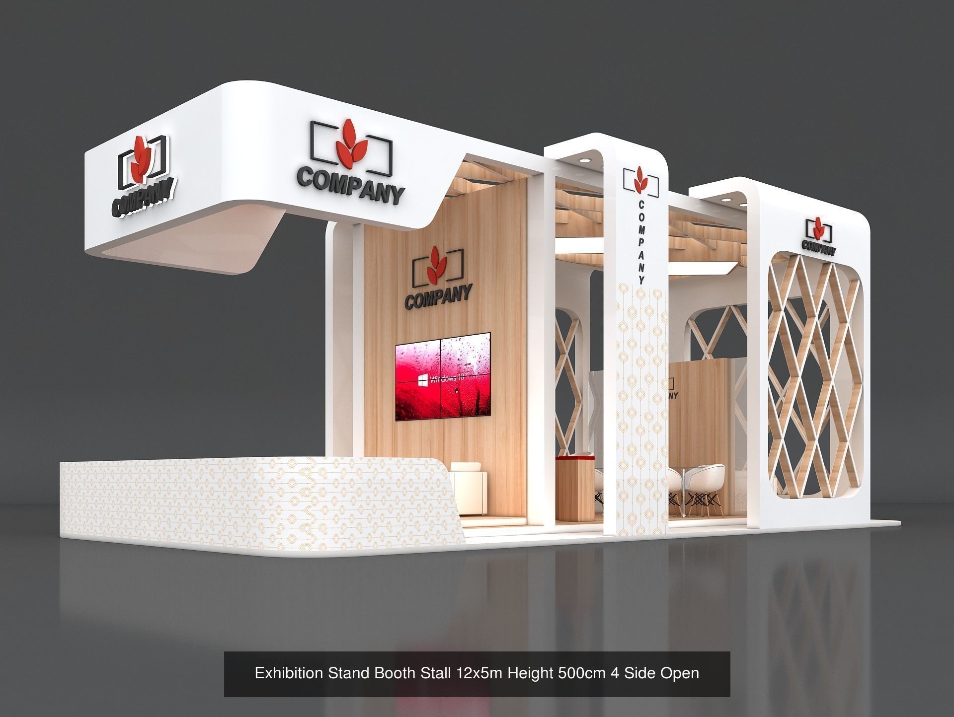 51 Exhibition Stand Stall Booth 50 3D model 3D Model Collection _61