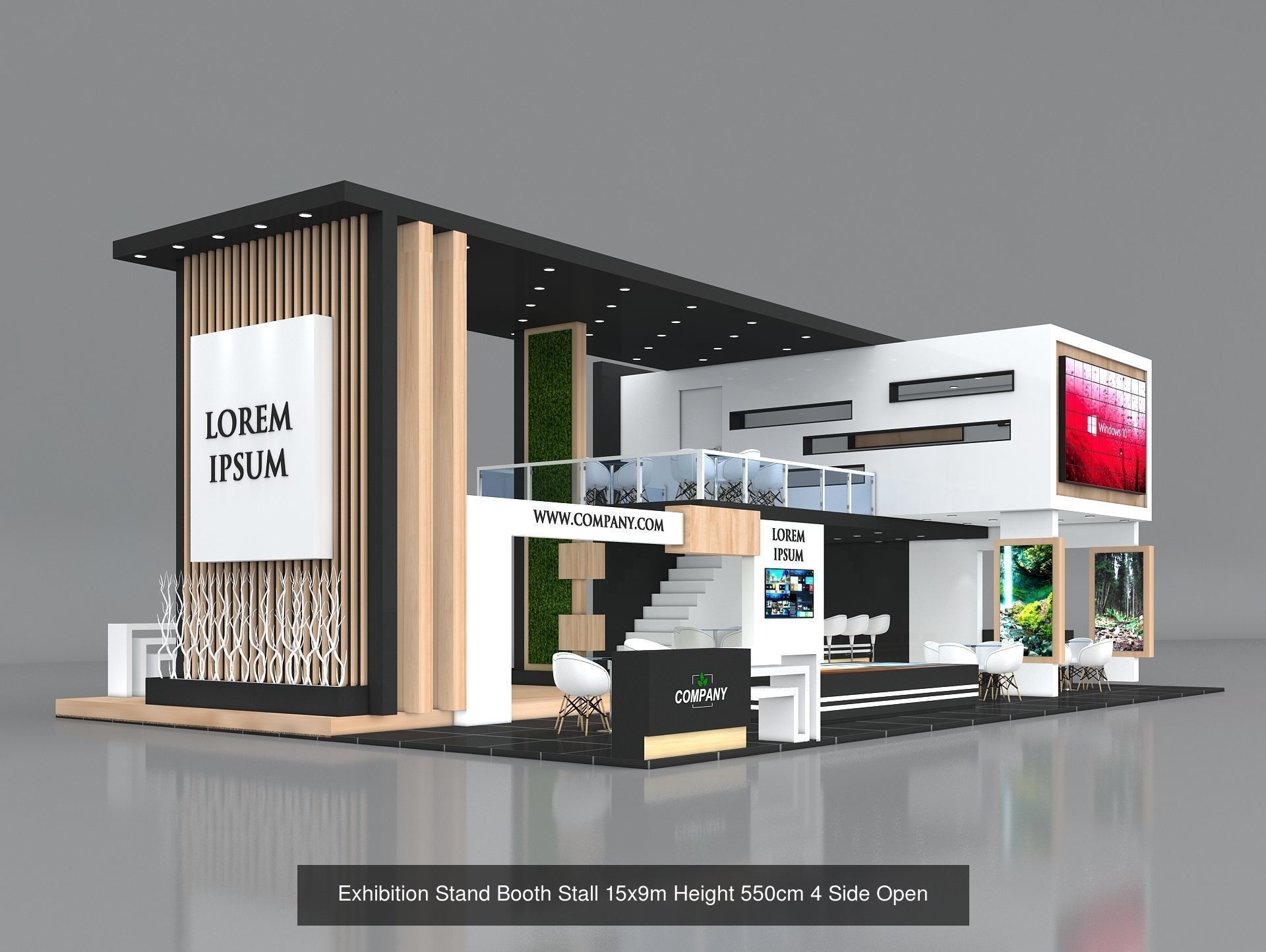 51 Exhibition Stand Stall Booth 50 3D model 3D Model Collection _51