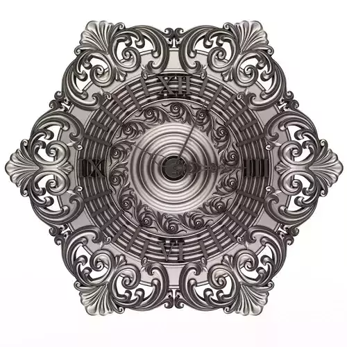 Classic Wall Clock 07 Chrome