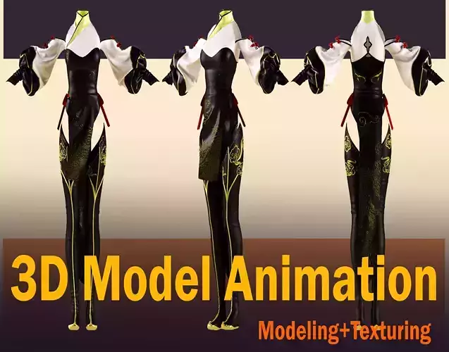 Cheongsam model 3D model