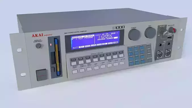 AKAI S-1000 Sampler 3D model
