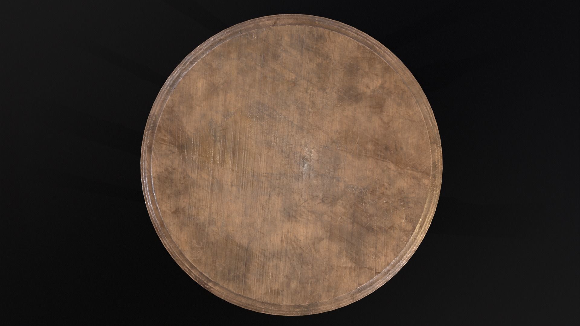 Elegant Round Coffee Table Low-poly 3D model_16