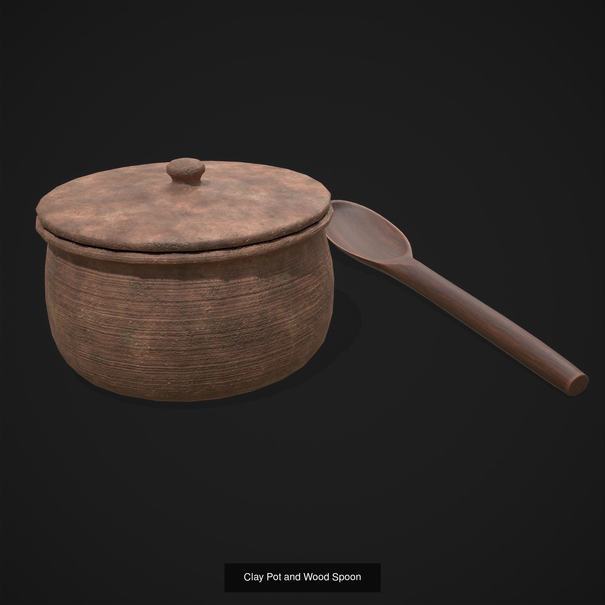 Medieval Pottery Mix 3D Model Collection_35