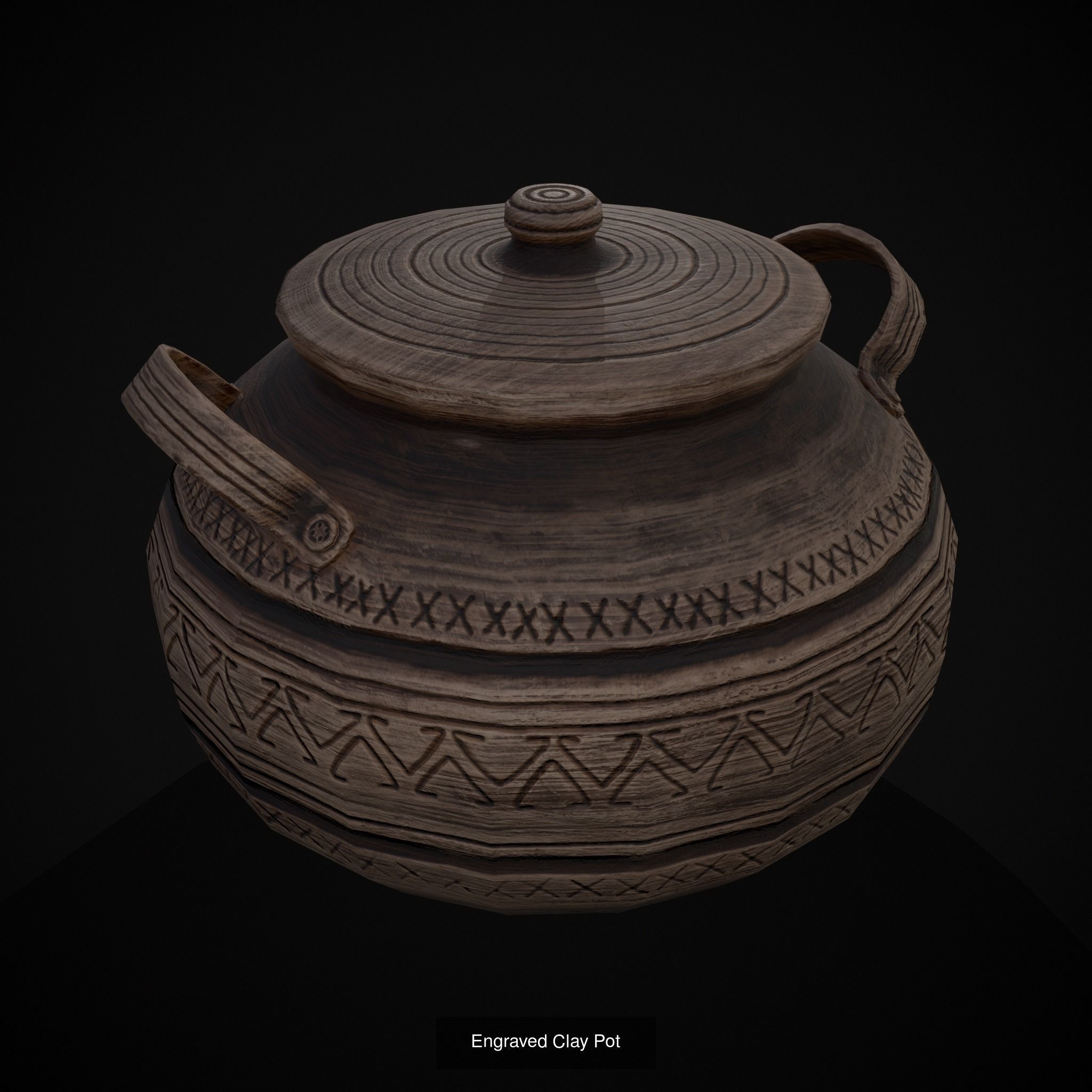 Medieval Pottery Mix 3D Model Collection_40