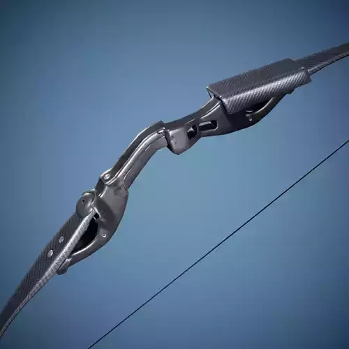 Hunger Games Bow 3d model low poly Low-poly 3D model