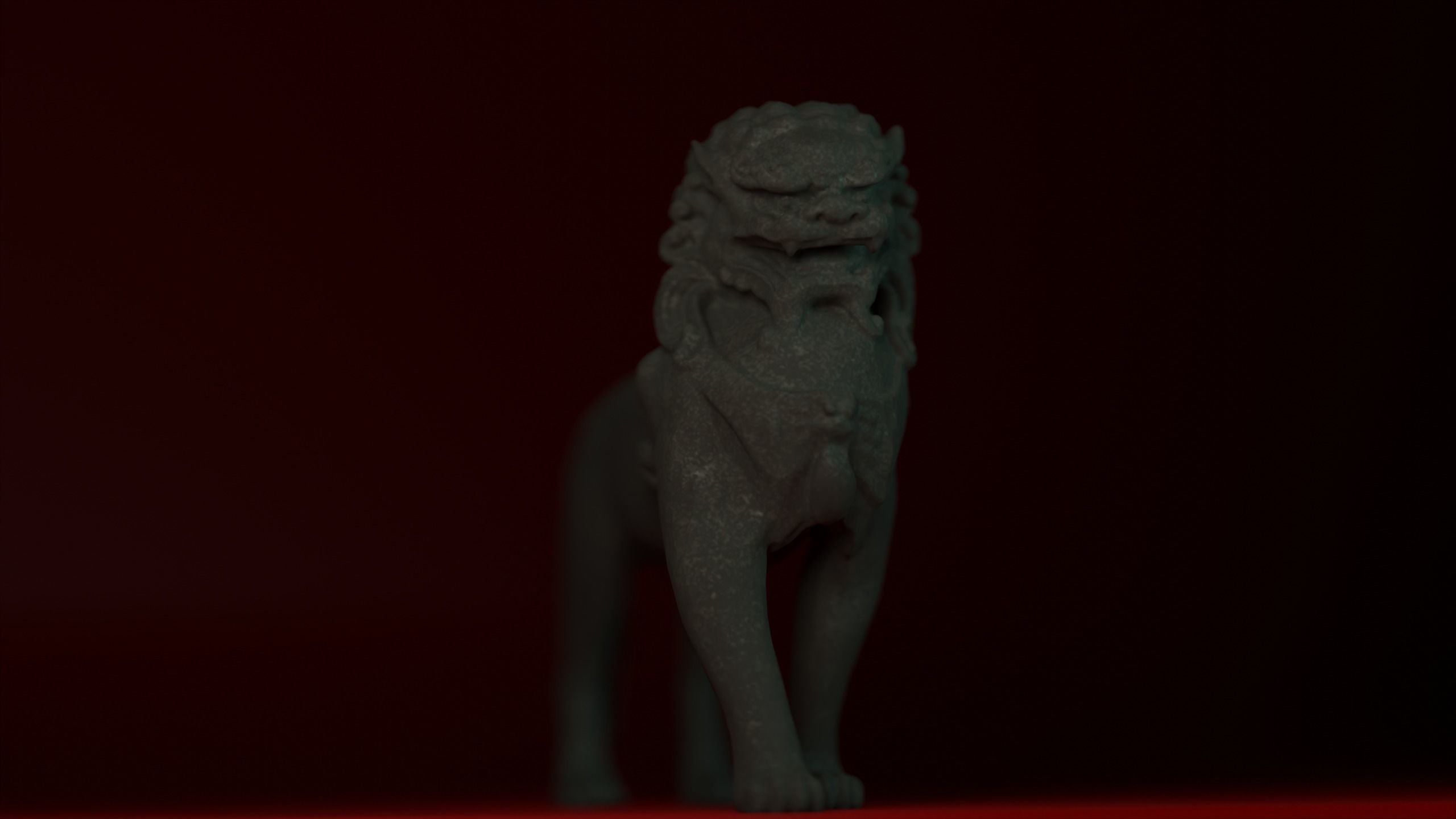 Chinese guardian lion SHISHI 3D model_5