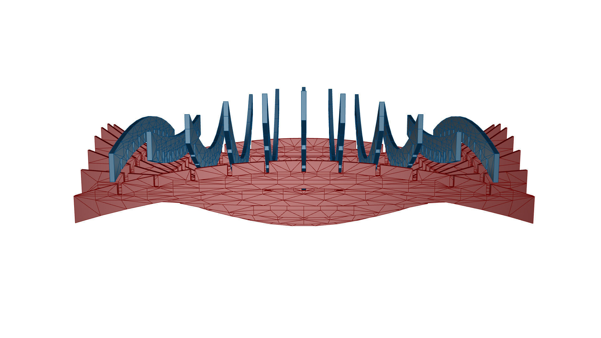 Wavy Parametric Pergola 02 3D model_50