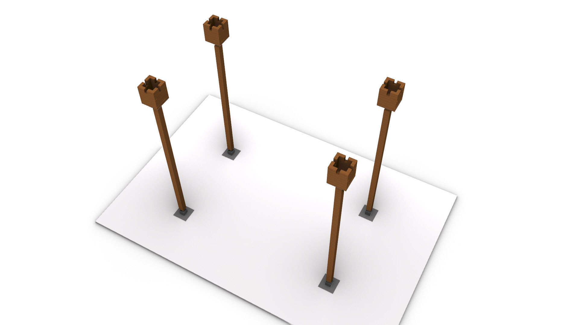 Wavy Parametric Pergola 02 3D model_18