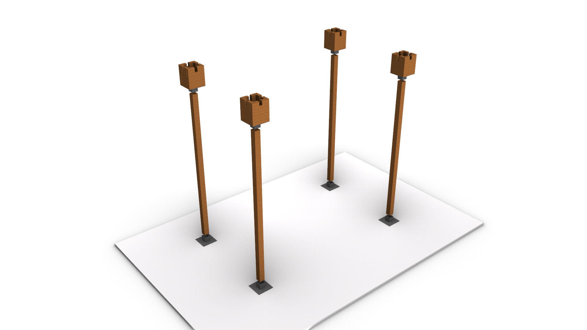 Wavy Parametric Pergola 02 3D model_17