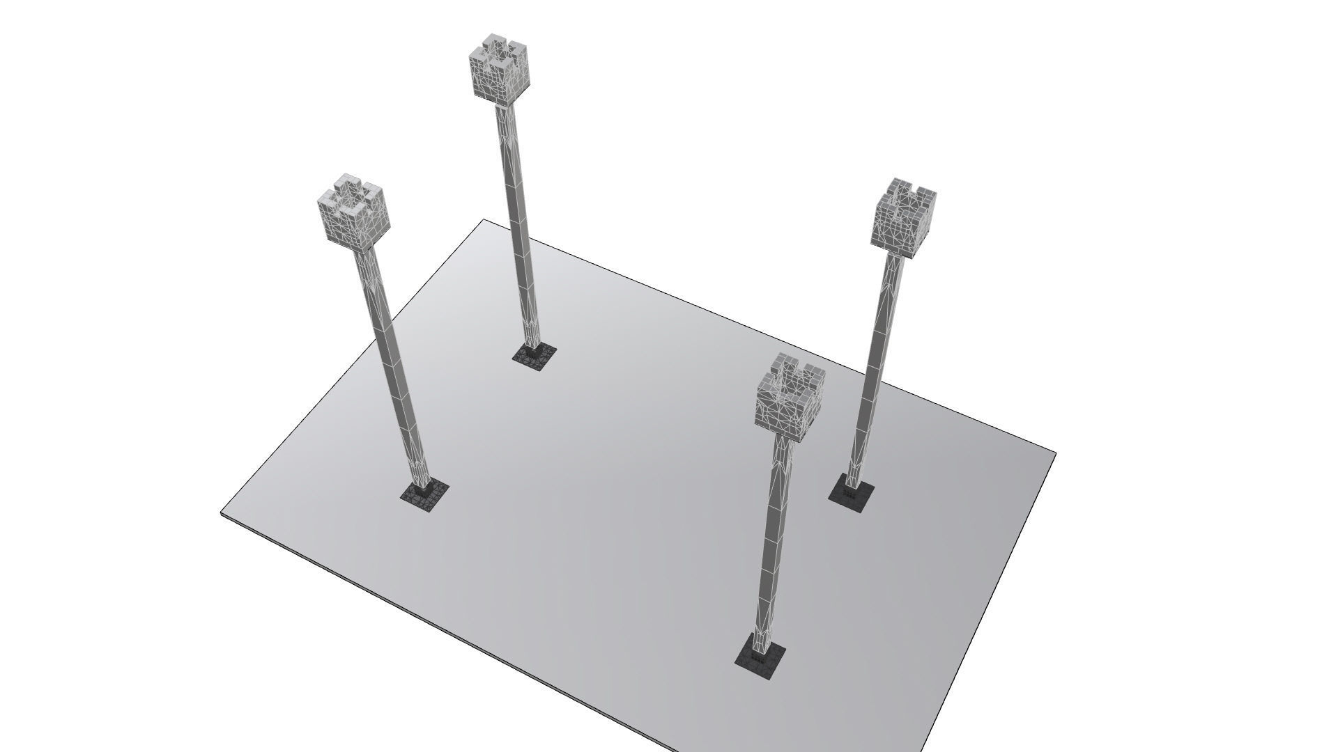 Wavy Parametric Pergola 02 3D model_43